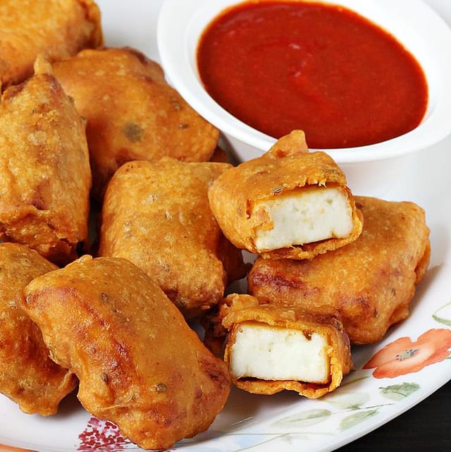 Paneer Pakoras.